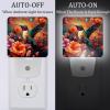 NEWzone Hummingbird and Flower Night Light for Kids 2 Pack, LED Plug into Wall Lights Dusk-to-Dawn Sensor, Nursery Nightlight for Kids Room, Bathroom, Bedroom Decor view 2
