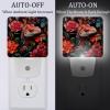 NEWzone Chameleon Florals Night Light Plug into Wall Decor 2 Pack, Decorative Night Light for Kids, Plug in Night Lights for Bedroom Living Room, Gift for Kids Adults view 2
