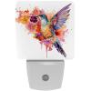 NEWzone Hummingbird Florals Night Light for Kids 2 Pack, LED Plug into Wall Lights Dusk-to-Dawn Sensor, Nursery Nightlight for Kids Room, Bathroom, Bedroom Decor view 1