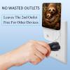 NEWzone Mom and Baby Sloth Night Light Plug into Wall with Dusk to Dawn Sensor LED Nightlight for Kid Girls Boys Room Decor, Hallway, Kitchen, Bathroom, Nursery, Stairs view 3