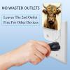 NEWzone Farm Cow Floral Night Light Plug into Wall with Dusk to Dawn Light Sensors, Warm Nightlights for Bedroom, Bathroom, Hallway, Kitchen, Gifts Ideal for Girls Boys view 3