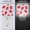 NEWzone Ladybugs Night Light 0.5W, Plug in Night Lights for Boys Girls Led Night Light Dusk to Dawn Sensor Nightlight for Stairway/Hallway/Bedroom view 2