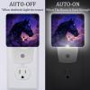 NEWzone Horse Rose Night Light Plug into Wall with Dusk to Dawn Sensor LED Nightlight for Kid Girls Boys Room Decor, Hallway, Kitchen, Bathroom, Nursery, Stairs view 2