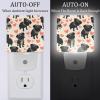 NEWzone Pugs Hearts Night Light Plug into Wall with Dusk to Dawn Light Sensors, Warm Nightlights for Bedroom, Bathroom, Hallway, Kitchen, Gifts Ideal for Girls Boys view 2