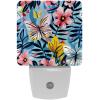 NEWzone Florals Butterfly Night Light Plug into Wall with Dusk to Dawn Light Sensors, Warm Nightlights for Bedroom, Bathroom, Hallway, Kitchen, Gifts Ideal for Girls Boys view 1
