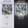 NEWzone Florals Butterfly Night Light Plug into Wall with Dusk to Dawn Light Sensors, Warm Nightlights for Bedroom, Bathroom, Hallway, Kitchen, Gifts Ideal for Girls Boys view 2
