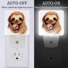 NEWzone Mom and Baby Sloths Night Light Plug into Wall with Dusk to Dawn Light Sensors, Warm Nightlights for Bedroom, Bathroom, Hallway, Kitchen, Gifts Ideal for Girls Boys view 2