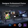 KTC 27 Inch 4K UHD(3840 * 2160) Computer Monitor - IPS Monitor, 60hz, HDR400, Anti-Blue Light Screen, DCI-P3 95% 125% sRGB, Support FreeSync and GSync, PC Monitor for Design, Work,Casual Gaming view 3