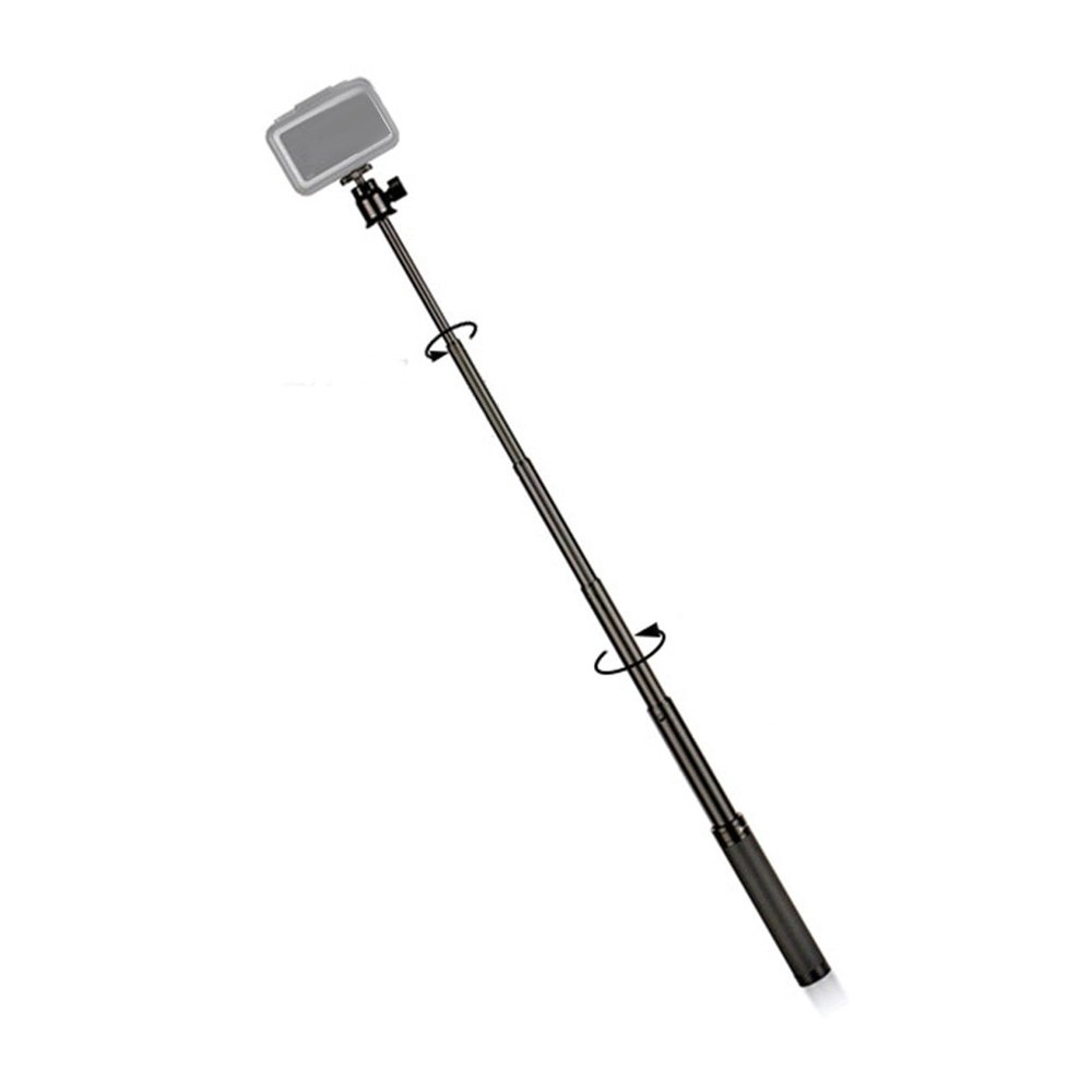 Extension Rod, 27 Extension Pole for Ronin Stabilizers, 5 Sections Extendable, 1/4in Thread Ball Head, Adjustable Selfie Stick for Gimbal Stabilizer, Action Camera