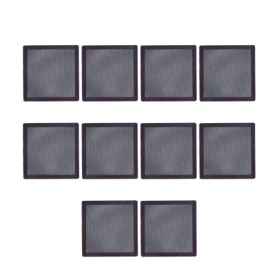 EBTOOLS PC Case Dust Mesh Filter, 140mm Computer Fan Filter Grills, PVC, Magnetic Frame, Dust Filter Cover for PC Case, Fan Vent, 10 Pack, Black