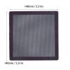 EBTOOLS PC Case Dust Mesh Filter, 140mm Computer Fan Filter Grills, PVC, Magnetic Frame, Dust Filter Cover for PC Case, Fan Vent, 10 Pack, Black view 2