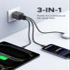 UGREEN 3-Port 30W USB C Charger Block, GaN II Type C Fast Charging, Black view 2