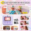 Kids Camera Instant Print, Upgrade Dual-Lens Selfie Digital Camera for Kids, Christmas Birthday Gifts Toys for Boys Girls Age 3-12, HD 1080P Toddler Portable Toy with SD Card 3 Rolls Print Paper view 4