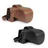 MegaGear Genuine Leather Camera Case for Fujifilm X-T50 (16-50mm & 18-55mm)- Stylish and Protective - Black view 3