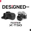 MegaGear Genuine Leather Camera Case for Fujifilm X-T50 (16-50mm & 18-55mm)- Stylish and Protective - Black view 4
