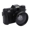 4K Digital Camera, 56MP 16X Digital Zoom 270 Deg Rotation Touchscreen Compact Camera for Photography Vlogging with 32GB SD Card Anti Shake Flash 2 Batteries view 1