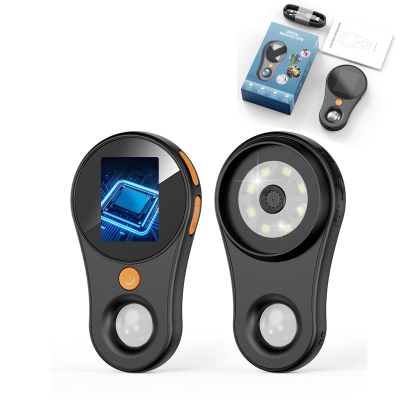 Zunate Handheld Digital Microscope, Portable Pocket, 2in IPS Screen, 500X Magnification, HD, Built in 8 LEDs, 200w Pixel, USB, Black