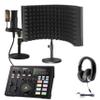 MPSK-CT2-XLR Media Production Studio Kit Content Creation Tools #2, Includes: Podcast Kit, Portable Mixer Production System, Headphones & XLR Microphone view 1