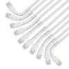 Intellinet FlexiBoot Slim Cat6 Ethernet Network Patch Cable 10-Pack - 10Gbps & 250MHz, Flexible Bendable Boot, 32AWG Pure Bare Copper Wire, Gold-Plated Contacts - 2ft, White view 2