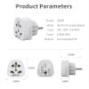 1 x Peak Power World to Europe Travel Adapter - Allow travellers from over 150 countries to safely use earthed or non-earthed appliances throughout Europe excluding Switzerland, Italy, Denmark and UK. view 4