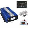 AIMS Power 2000 Watt Pure Sine Inverter 12 Volt DC to 120 Volt AC Includes Remote, Fuse Kit, and Battery Volt Meter view 1