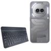 BoxWave Keyboard Compatible with Nothing Phone (2a) Plus - SlimKeys Bluetooth Keyboard, Portable Thin with Chiclet-Style Keys - Jet Black view 1