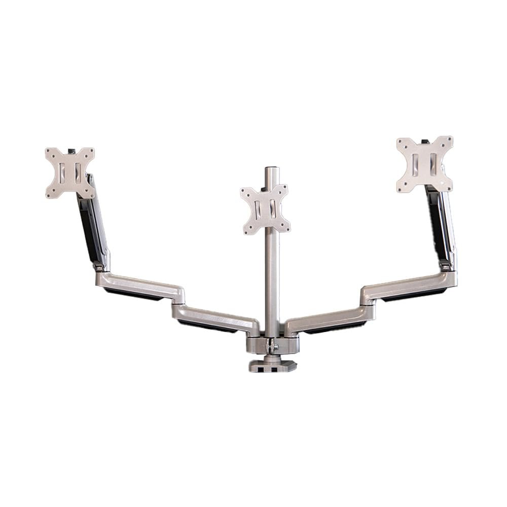 Powerlift Office Desk Triple Arm Tabletop Monitor Mount