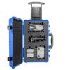 Eylar 22" Carry-On Roller Hard Case With Ragar Reconfigurable & Reusable XP Crosslink Foam, Waterproof, Shockproof For Equipment, Drones And Cameras, TSA Standard (2 Ragar Layers) (Blue) view 3