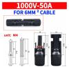 10/50/100Sets 1500V So1ar Connector P1ug 30A 50A MC Cable 2.5/4/6mm(1000V-50A-6MM,50 Sets) view 2