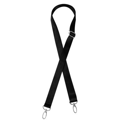 Incontesta Adjustable Replacement Shoulder Strap, 59" Long Nylon Strap with Metal Swivel Hooks for Camera, Laptop, Briefcase, 1" Wide Purse Straps (Black)