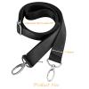 Incontesta Adjustable Replacement Shoulder Strap, 59" Long Nylon Strap with Metal Swivel Hooks for Camera, Laptop, Briefcase, 1" Wide Purse Straps (Black) view 2