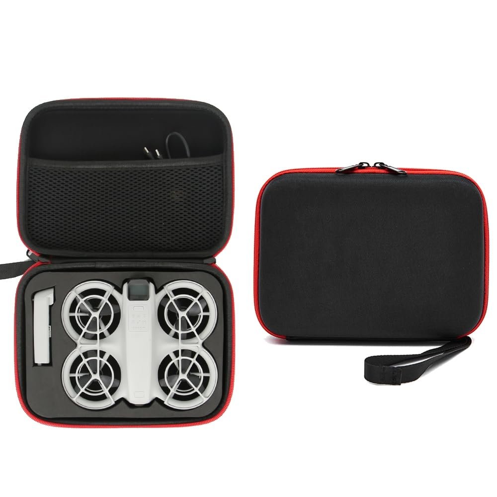 Hesupy Carrying Case for DJI Neo, Drone Hard Storage Bag Portable Travel Case EVA Shockproof Protective Cover Organizer (Black)