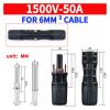 10/50/100Sets 1500V So1ar Connector P1ug 30A 50A MC Cable 2.5/4/6mm(1500V-50A-6MM,100 Sets) view 2