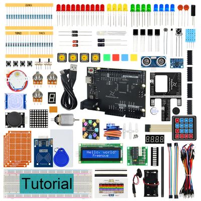 Freenove Ultimate Starter Kit with Board V5 Rev4 Mini (Compatible with Arduino IDE), Arm Cortex-M4 Microcontroller, 399-Page Detailed Tutorial, 220 Items, 78 Projects