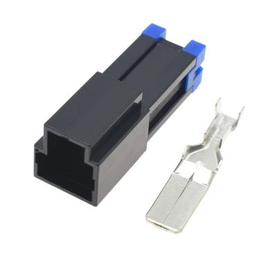 1 Set 1 Pin 9.5mm Male Female Unsealed Housing KET Connector Large Current p/Lug MG623688-5 MG613689-5 Compatible with The Car(Male)