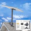 Starlink Gen 3 Mounting Kit Gray Adjustable Starlink Pole Mount with Gen 3 Pipe Adapter Roof Mount Compatible with V3 Standard Dish Starlink Long Wall Pole view 1