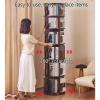 All Solid Wood Rotating Bookcase Floor Standing Multi-Tier Shelf Smooth Polished Edges Thick Base Safe to use Suitable for a Wide Range of Applications(Wood Colour,138 * 45cm) view 4