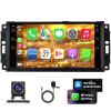 2+32G Android 13 Car Stereo for Dodge Avenger 2011 2012 2013 2014 Fit for Carplay Android Auto 7 inch Double Din Car Radio Audio Receiver w/WiFi GPS Bluetooth AHD Backup Camera Mic view 1