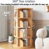 360 Rotating Bookshelf Multi-Tier Home Shelf Floor Standing Children's Study Bookcase Thickened Material Stable Load Bearing Space-Saving Safe and Durable(159 * 44cm) view 3