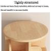360 Rotating Bookshelf Multi-Tier Home Shelf Floor Standing Children's Study Bookcase Thickened Material Stable Load Bearing Space-Saving Safe and Durable(159 * 44cm) view 4