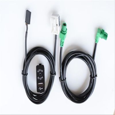 Unifizz Car USB Cable AUX USB Switch Seat + Wiring Harness for BMW 3 Series X5 X6 Z Series