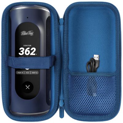 Lebakort Hard Case Compatible with Blue Tees Golf Player+ GPS Speaker (Navy Case)