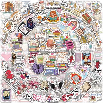 128 PCS Bookish Stickers for Kindle, Spicy Booktok Reading Romance Book Sticker Pack for Phone Case, iPad, eBook Reader, Laptop, Matte Waterproof Decal Accessories Gifts for Kids Adult Readers