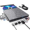 BPAKDU External CD/DVD Drive for Laptop, DVD Player for Laptop, 8 in 1 USB 3.0 Ultra-Slim Portable, CD Burner External Disk Drive Optical Compatible with Desktop Mac,Windows 11/10/8/7 Linux view 1