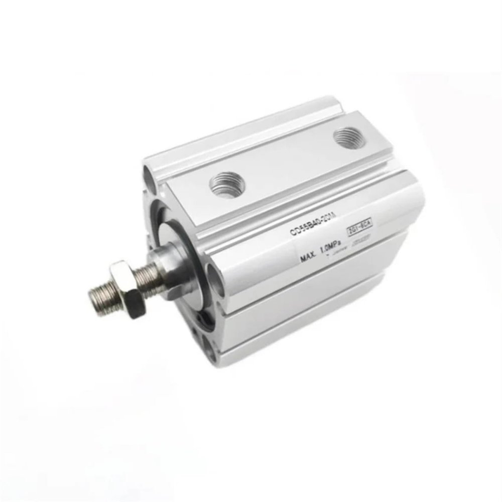 CD55B CD55B20 C55B20 Compact Cylinder Double Acting Single Rod CD55N20-10 CD55N20-15 CD55N20-20 CD55N20-25 CD55N20-30 1Pcs(CD55B20-10)