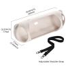 Silicone Case Cover Compatible with Beats Pill (2024 Release) Wireless Bluetooth Speaker, Travel Protective Carrying Case with Shoulder Strap for Beats Pill Bluetooth Speaker (Cream White) view 2