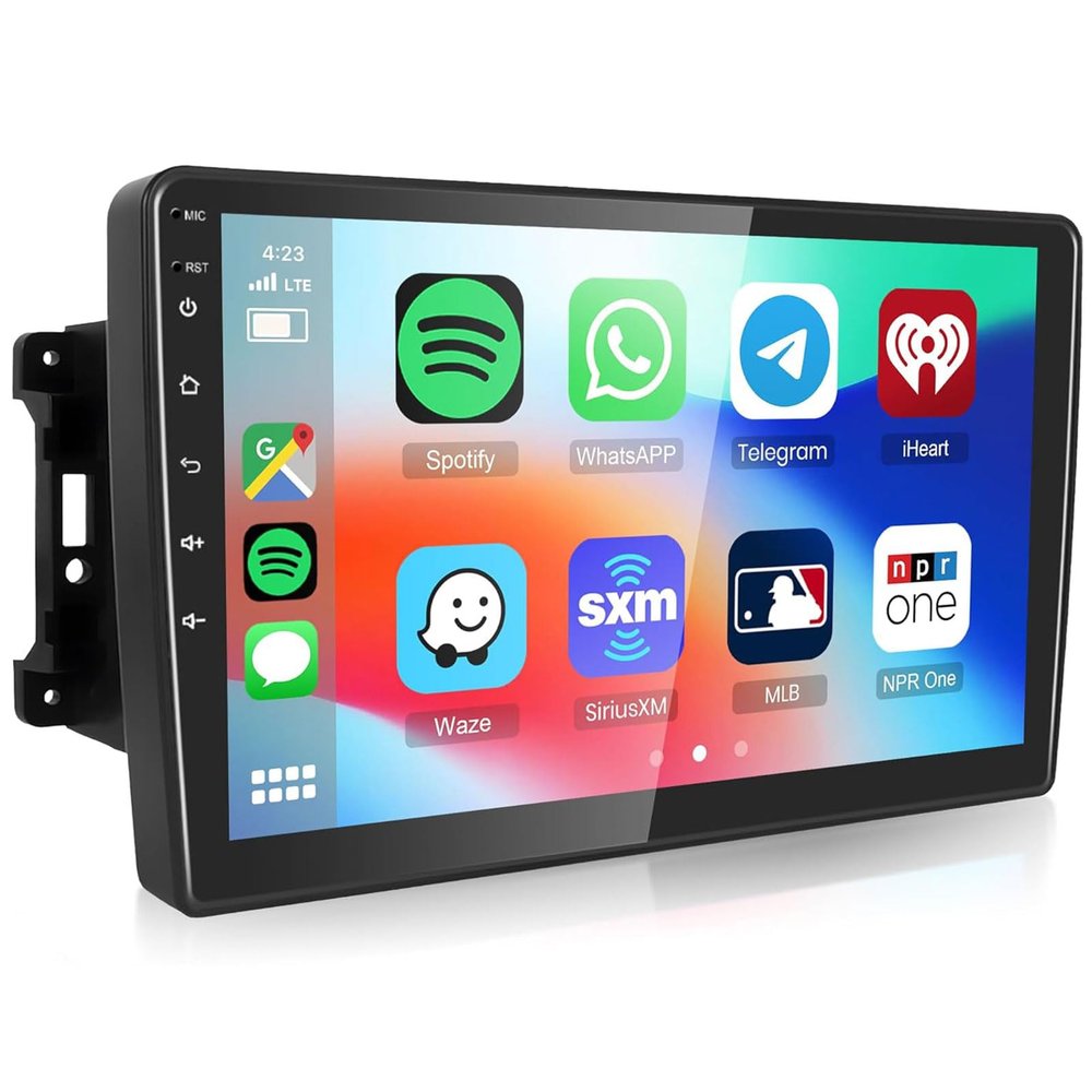 Alikali 10" Android 13 Car Stereo w/Wireless Carplay Android Auto fit for Jeep Commander 2008 2009 2010 2011 Double Din Touch Screen Car Audio Receiver w/WiFi GPS Bluetooth AHD Backup Camera Mic