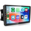 Alikali 10" Android 13 Car Stereo w/Wireless Carplay Android Auto fit for Jeep Commander 2008 2009 2010 2011 Double Din Touch Screen Car Audio Receiver w/WiFi GPS Bluetooth AHD Backup Camera Mic view 1