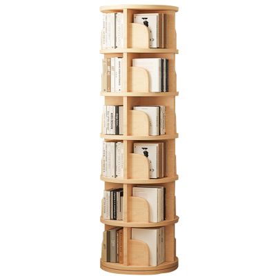 360 Rotating Bookshelf Multi-Functional Creative Book Arrangement Shelf Multi-Tier Home Shelf Easy to Install Space-Saving Load-Bearing Stability(191 * 39cm)