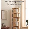 360 Rotating Bookshelf Multi-Functional Creative Book Arrangement Shelf Multi-Tier Home Shelf Easy to Install Space-Saving Load-Bearing Stability(191 * 39cm) view 3